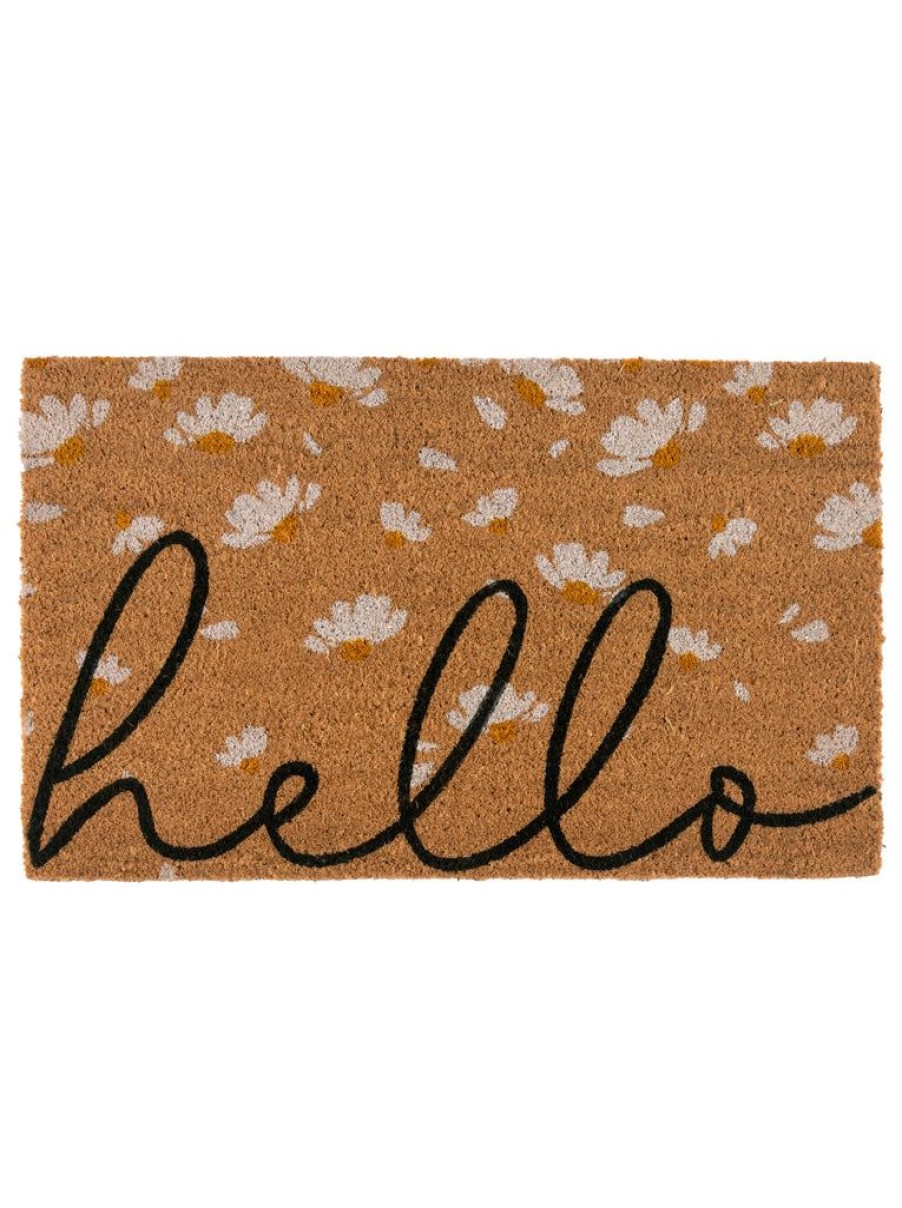 Shiraleah Shiraleah Hello Daisy Doormat, Natural | Home