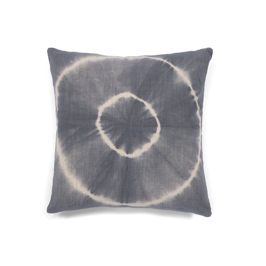 Shiraleah Shiraleah Aria Medallion Tie Dye Pillow, Grey | Home