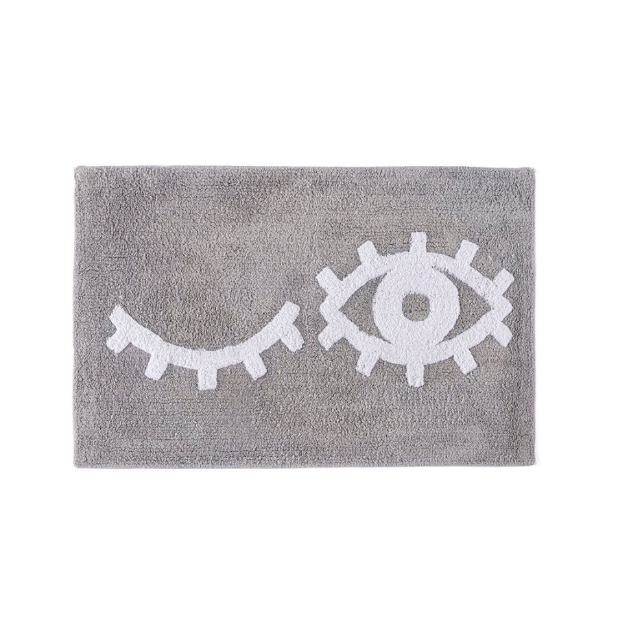 Shiraleah Shiraleah Wink Bath Mat, Grey | Home