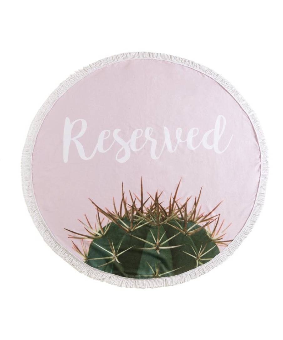 Shiraleah Reserved Round Beach Towel With Bag, Blush | Women Beach Blankets