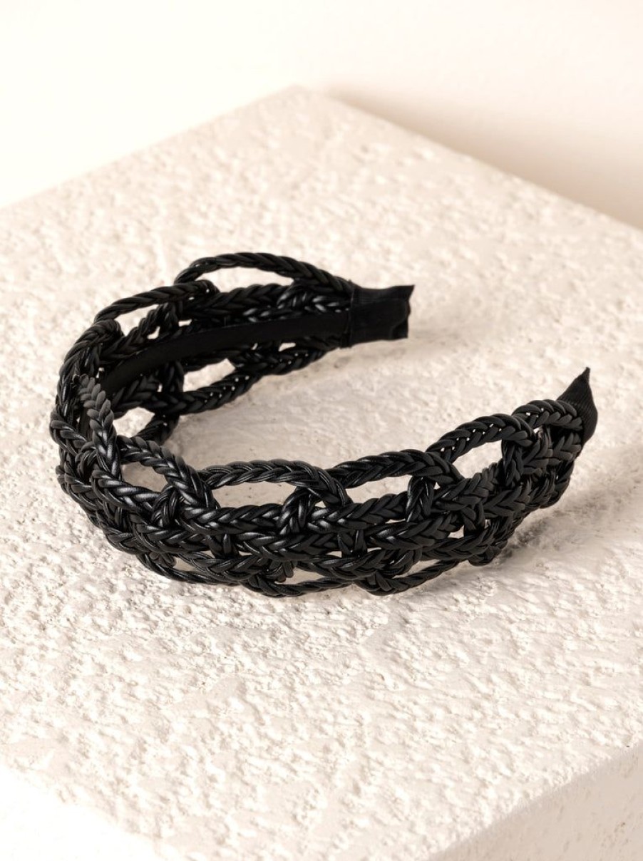 Shiraleah Shiraleah Basket Weave Headband, Black | Women Headbands