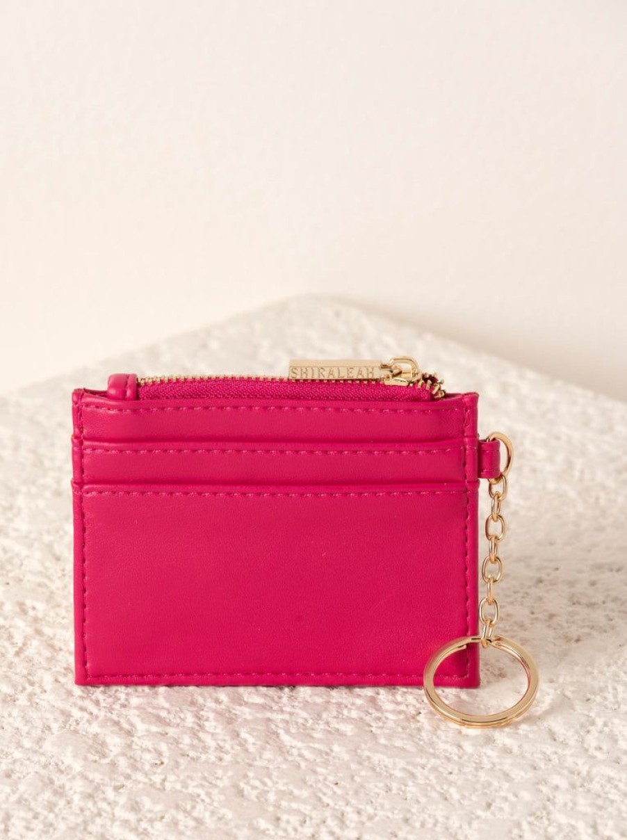 Shiraleah Shiraleah Charlie Card Case, Magenta | Women Wallets & Wristlets