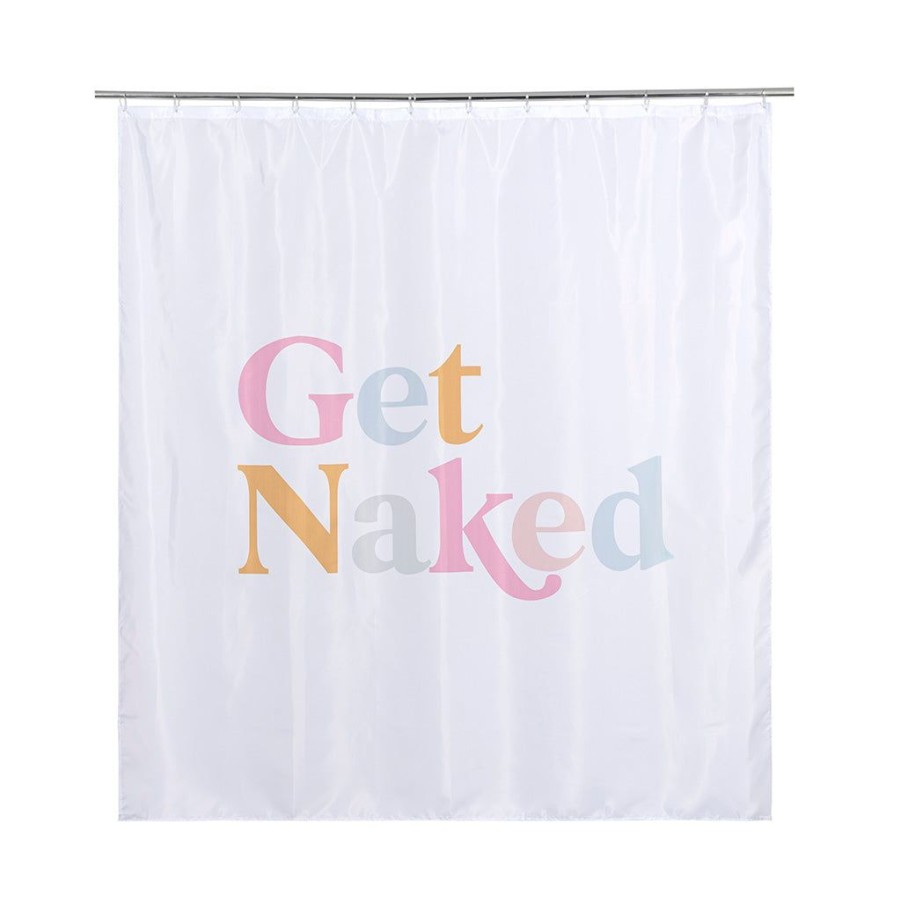 Shiraleah Shiraleah Get Naked Shower Curtain, White | Home