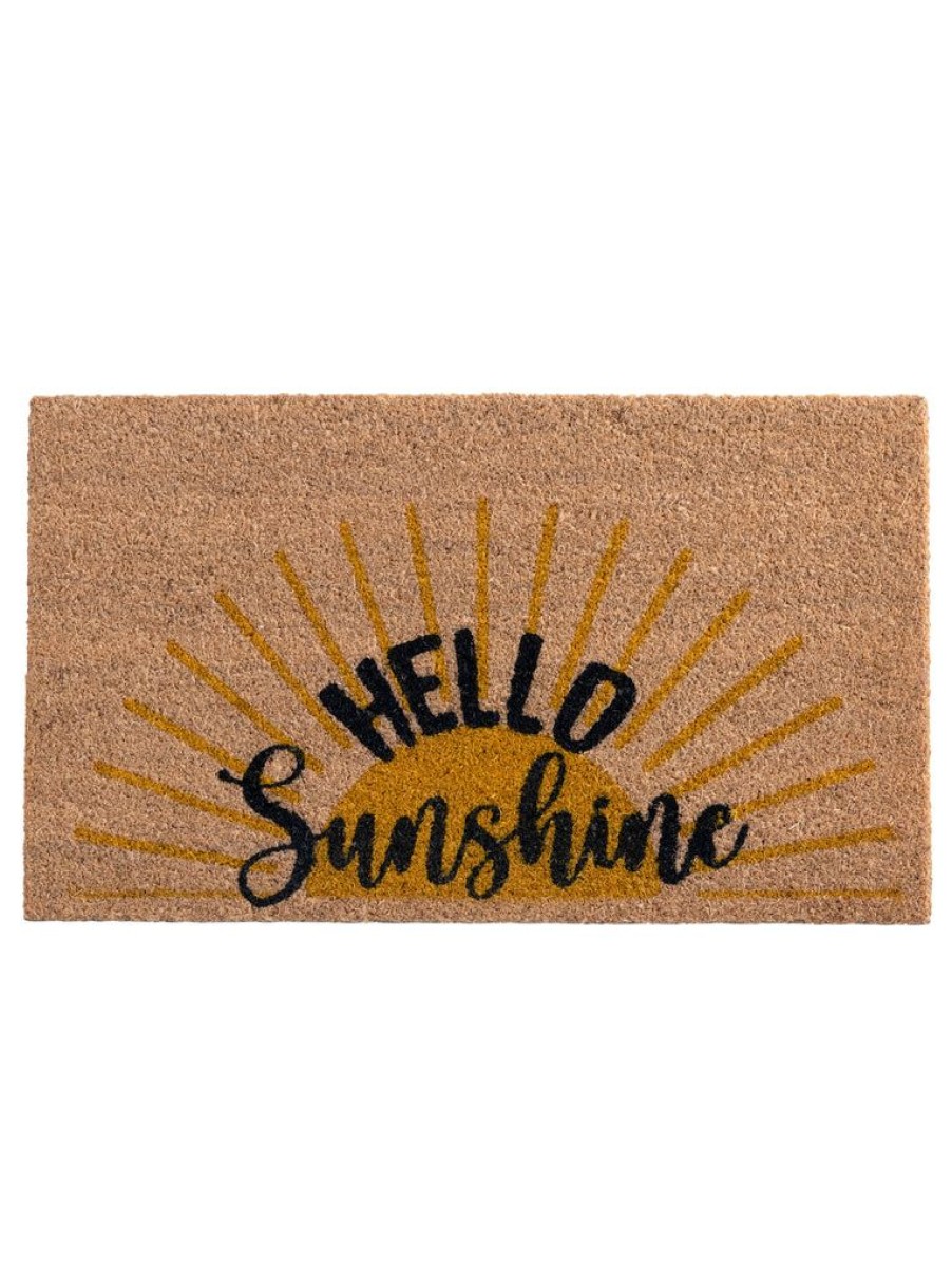 Shiraleah Shiraleah Hello Sunshine Doormat, Natural | Home