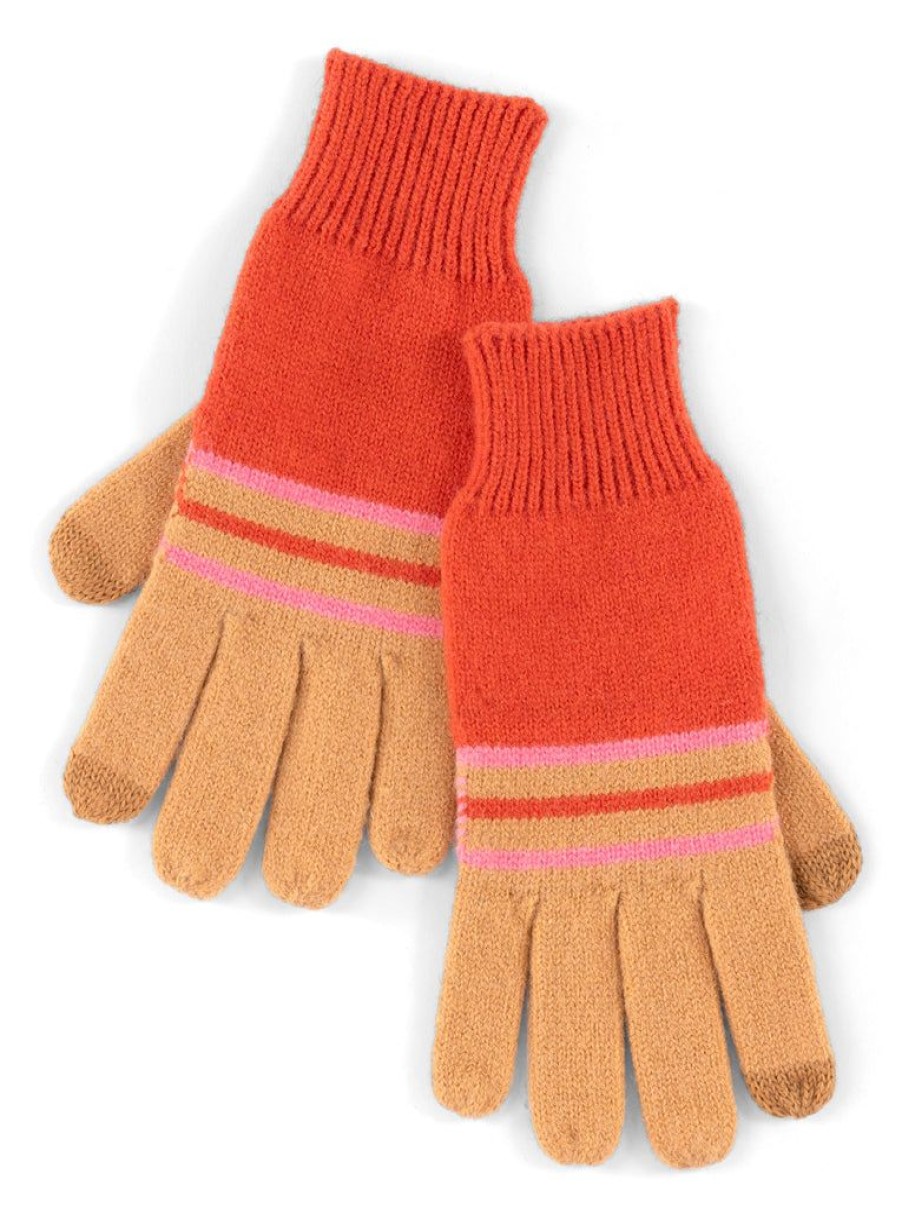 Shiraleah Shiraleah Rory Touchscreen Gloves, Rust | Women Gloves