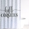 Shiraleah Shiraleah Hello Gorgeous Shower Curtain, Grey | Home