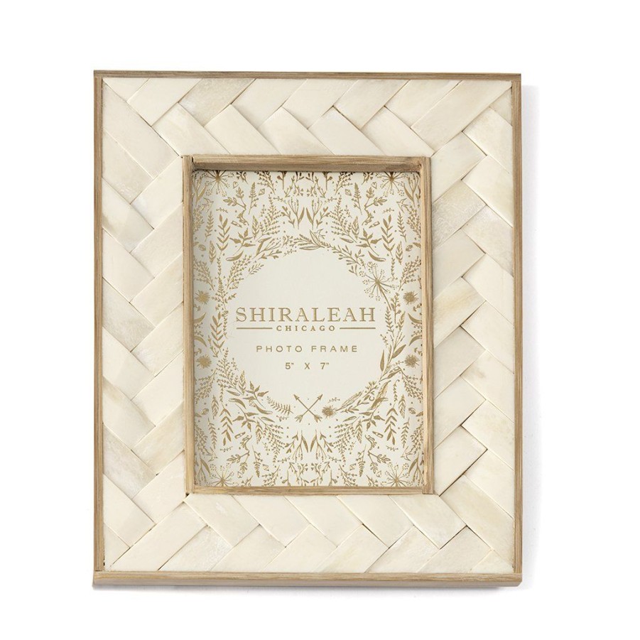 Shiraleah Shiraleah Ariston Braided 5 X 7 Picture Frame, Ivory | Home