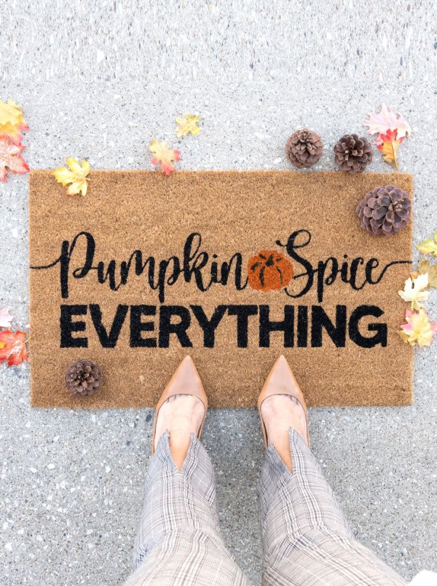 Shiraleah Shiraleah Pumpkin Spice Everything Doormat, Natural | Home