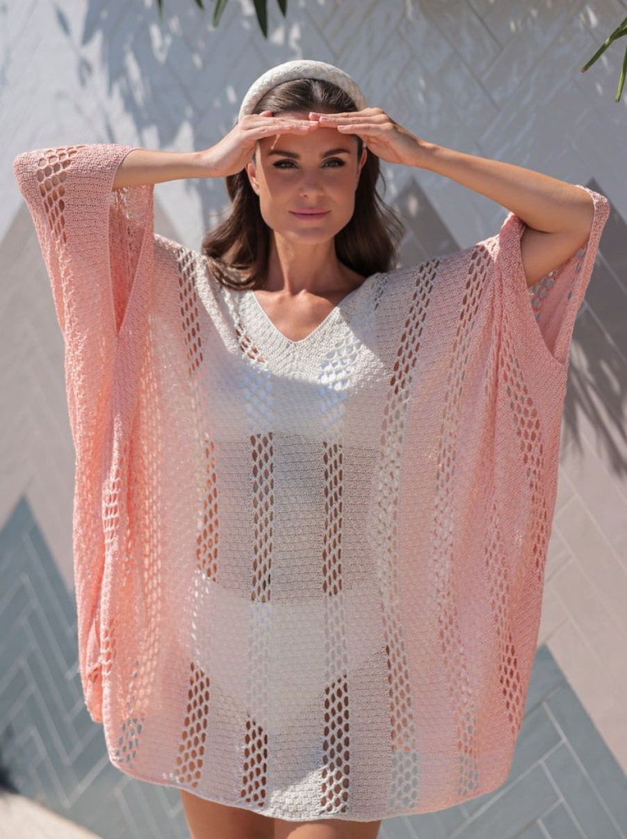 Shiraleah Shiraleah Coco Cover Up, Blush | Women Kimonos & Cover-Ups