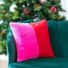 Shiraleah Shiraleah Jovi Color Block Pillow, Pink | Home