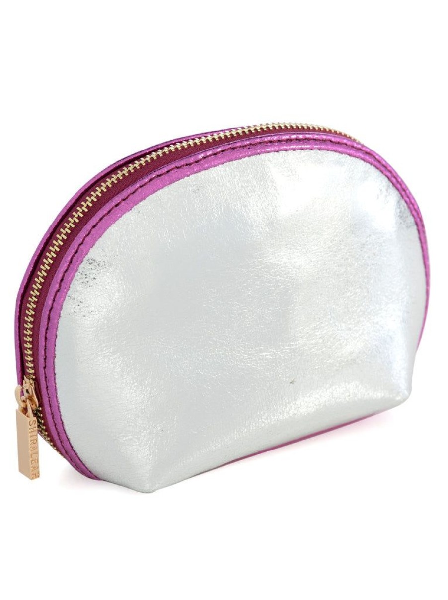 Shiraleah Shiraleah Skyler Cosmetic Pouch, Silver | Women Zip Pouches