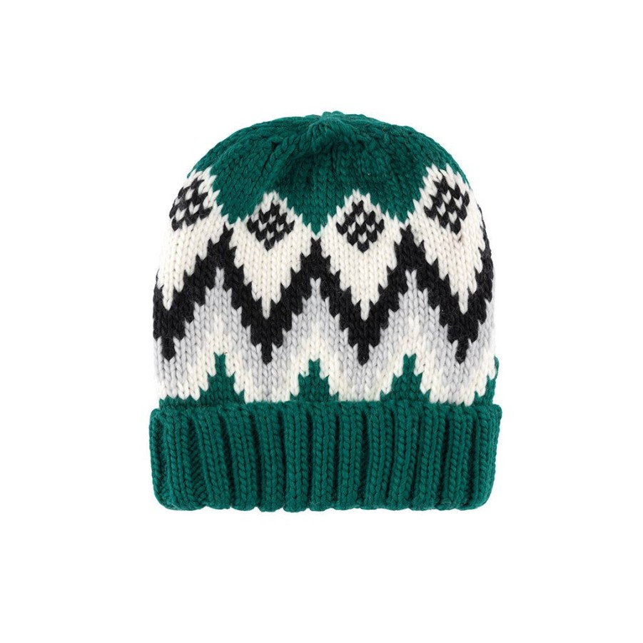 Shiraleah Shiraleah Andy Winter Knit Hat/ Beanie, Green | Women Hats