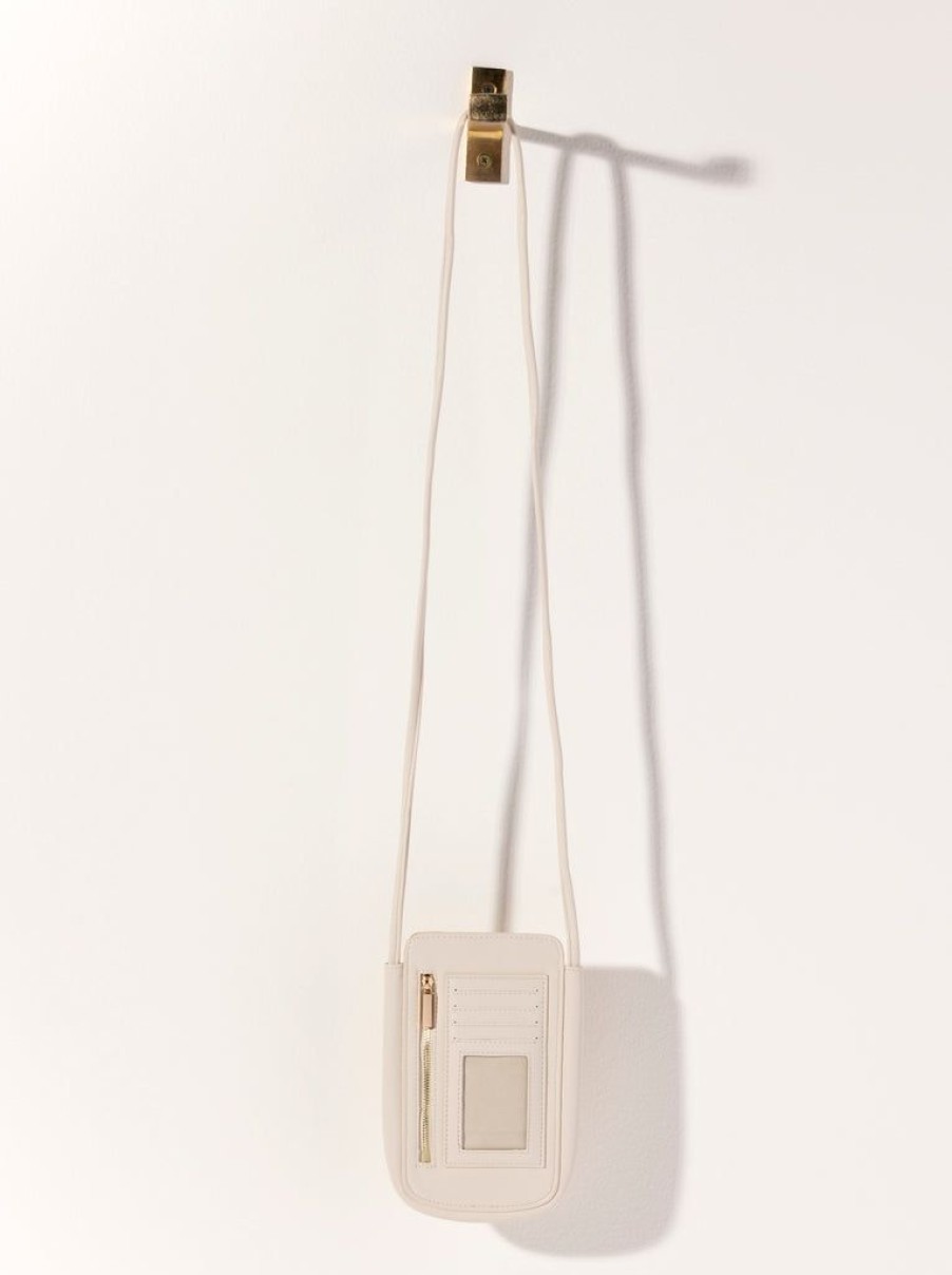 Shiraleah Shiraleah Charlotte Phone Cross-Body, Ivory | Women Cross-Bodies