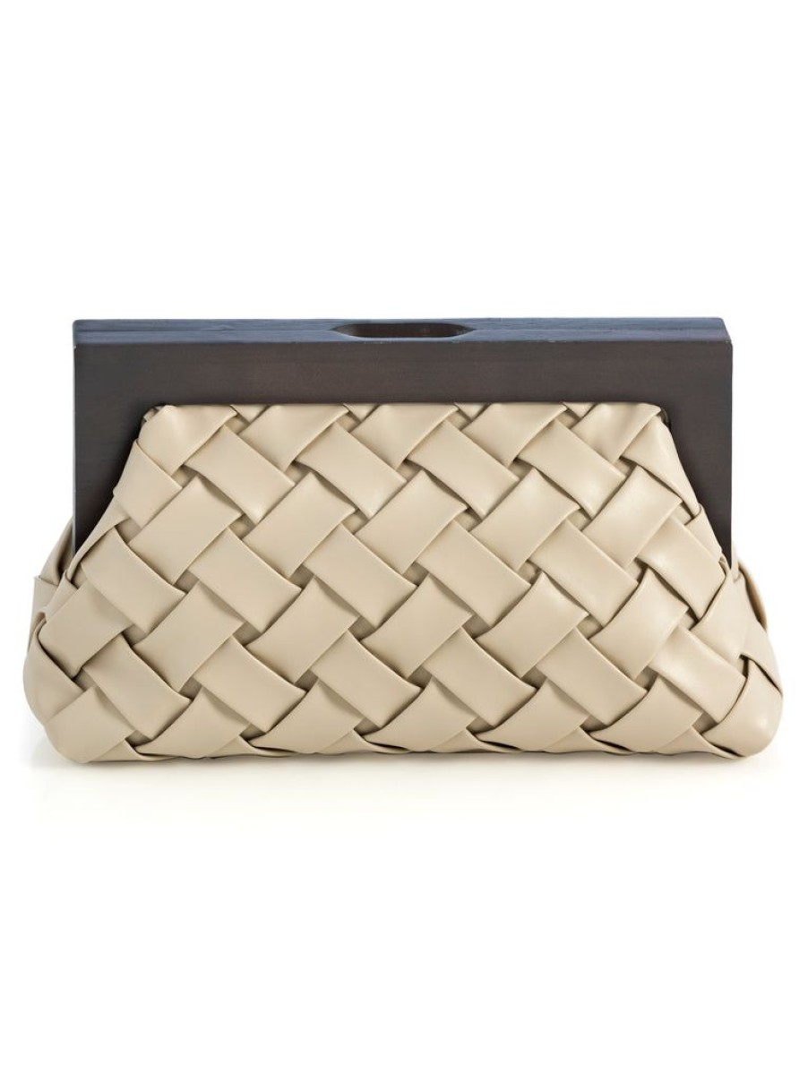 Shiraleah Shiraleah Charlotte Frame Clutch, Ivory | Women Clutches