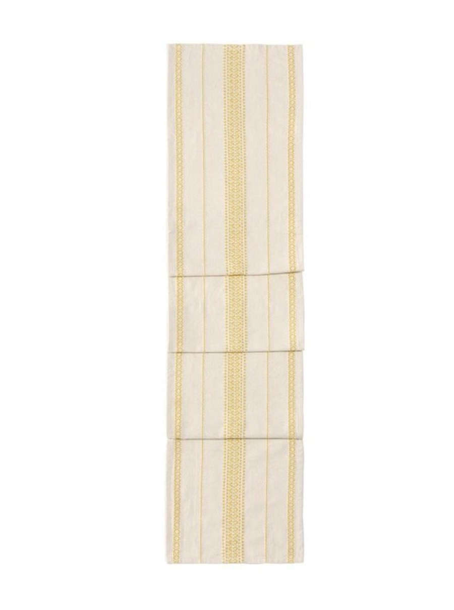 Shiraleah Shiraleah Emme Stripe Table Runner, Yellow | Home