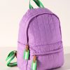 Shiraleah Shiraleah Ezra Quilted Nylon Backpack, Lilac | Women Backpacks