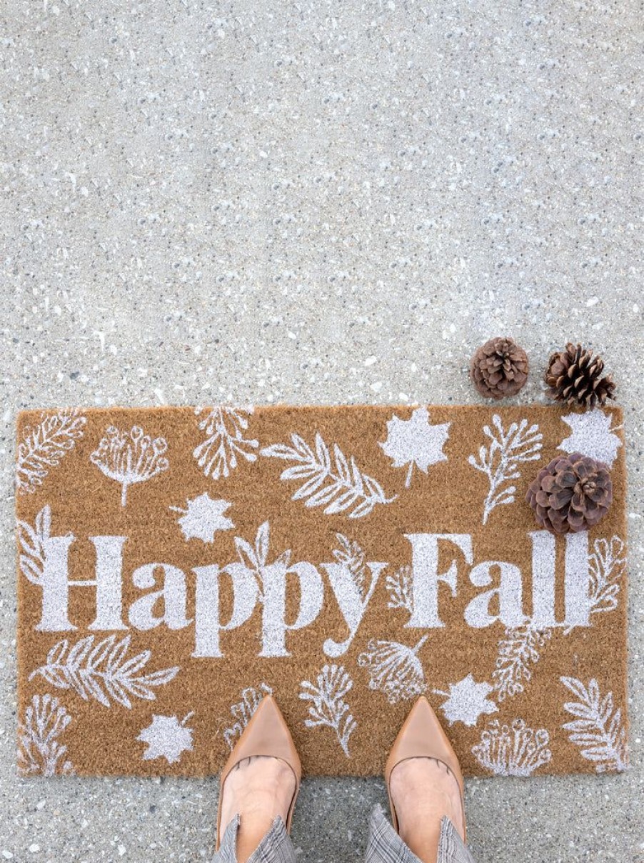 Shiraleah Shiraleah Happy Fall Doormat, Natural | Home