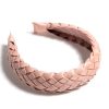 Shiraleah Shiraleah Woven Faux Leather Headband, Blush | Women Headbands