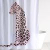 Shiraleah Shiraleah Leopard Shower Curtain, White | Home