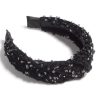 Shiraleah Shiraleah Knotted Sequins Headband, Black | Women Headbands