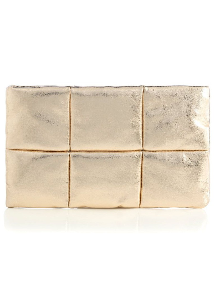 Shiraleah Shiraleah Skyler Zip Pouch, Gold | Women Zip Pouches