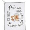 Shiraleah Shiraleah Paloma Cocktail Tea Towel, White | Home