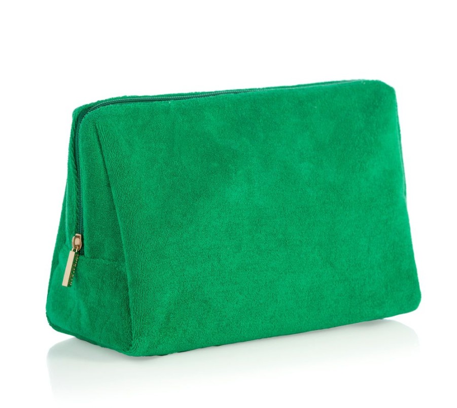 Shiraleah Shiraleah Sol Terry Zip Pouch, Green | Women Zip Pouches