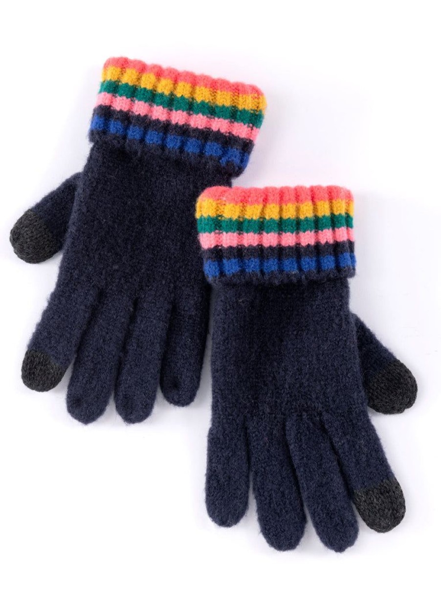 Shiraleah Shiraleah Ronen Touchscreen Gloves, Navy | Women Gloves