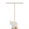 Shiraleah Small Elephant T-Stand,White | Women Jewelry Display