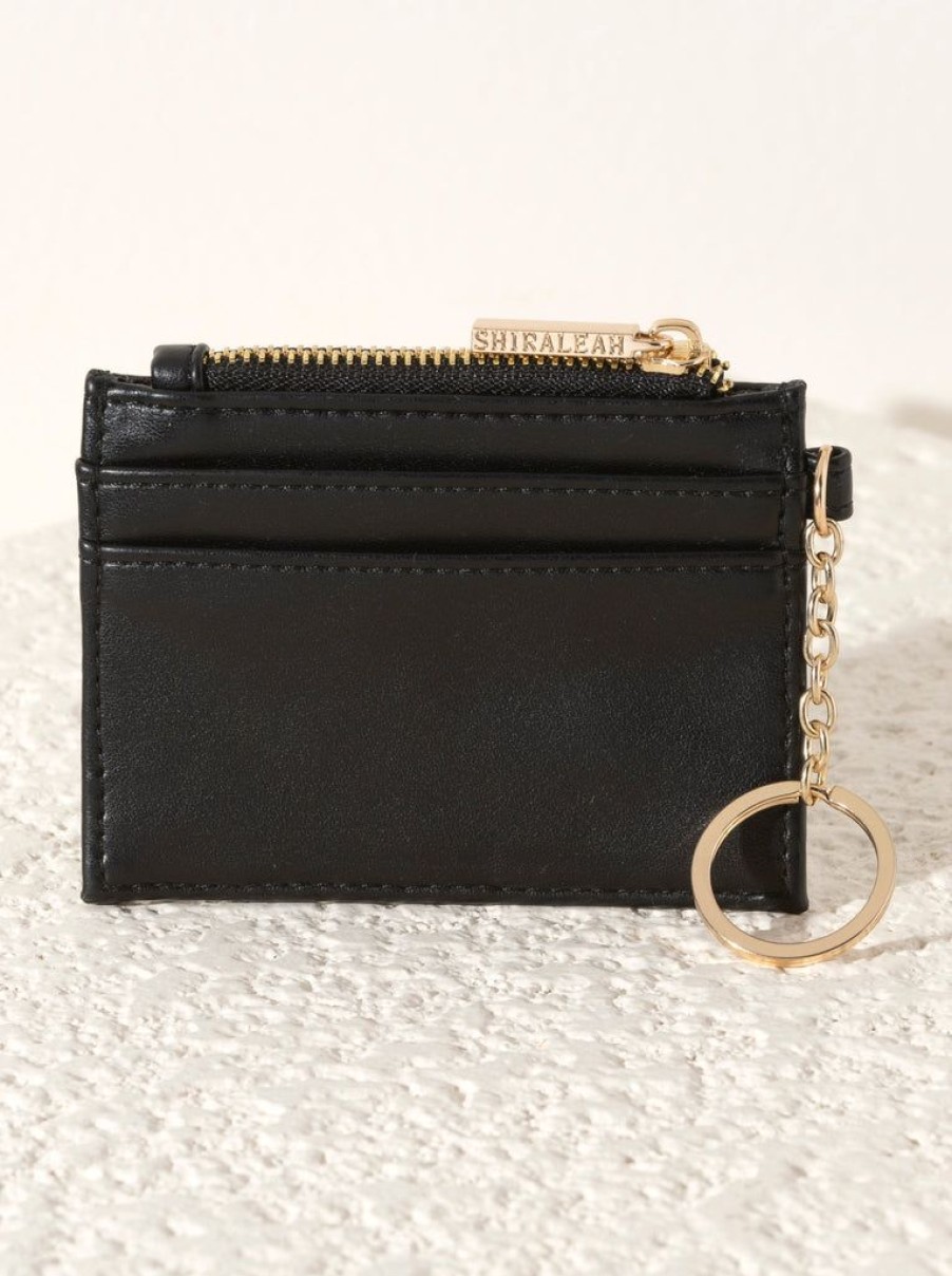 Shiraleah Shiraleah Charlie Card Case, Black | Women Wallets & Wristlets