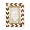 Shiraleah Shiraleah Mansour Chevron Ivory And Wood 4X6 Picture Frame, Multi | Home