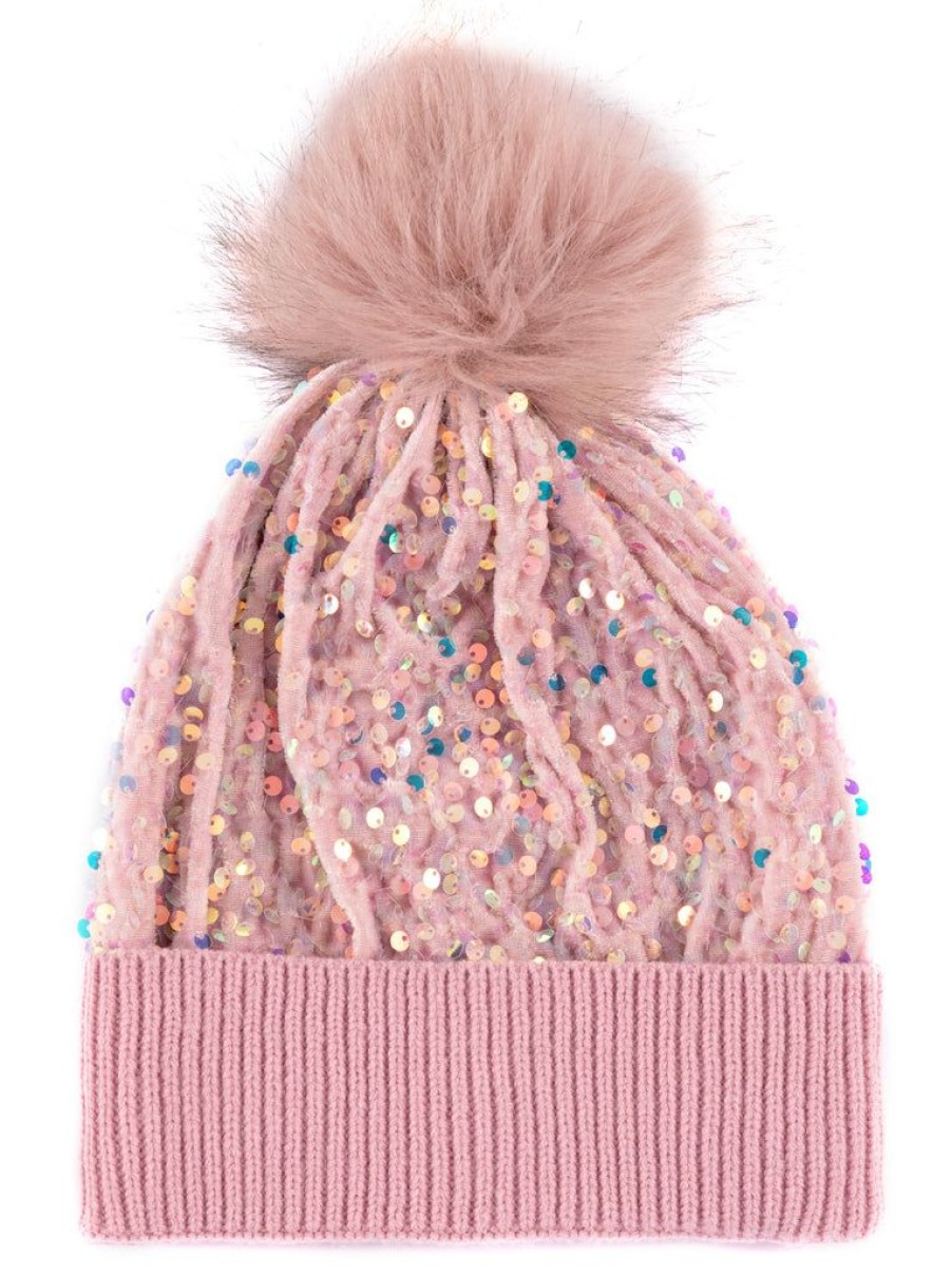 Shiraleah Shiraleah Fiesta Sequin Hat, Pink | Women Hats