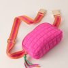 Shiraleah Shiraleah Ezra Quilted Nylon Belt Bag, Magenta | Women Belt Bags