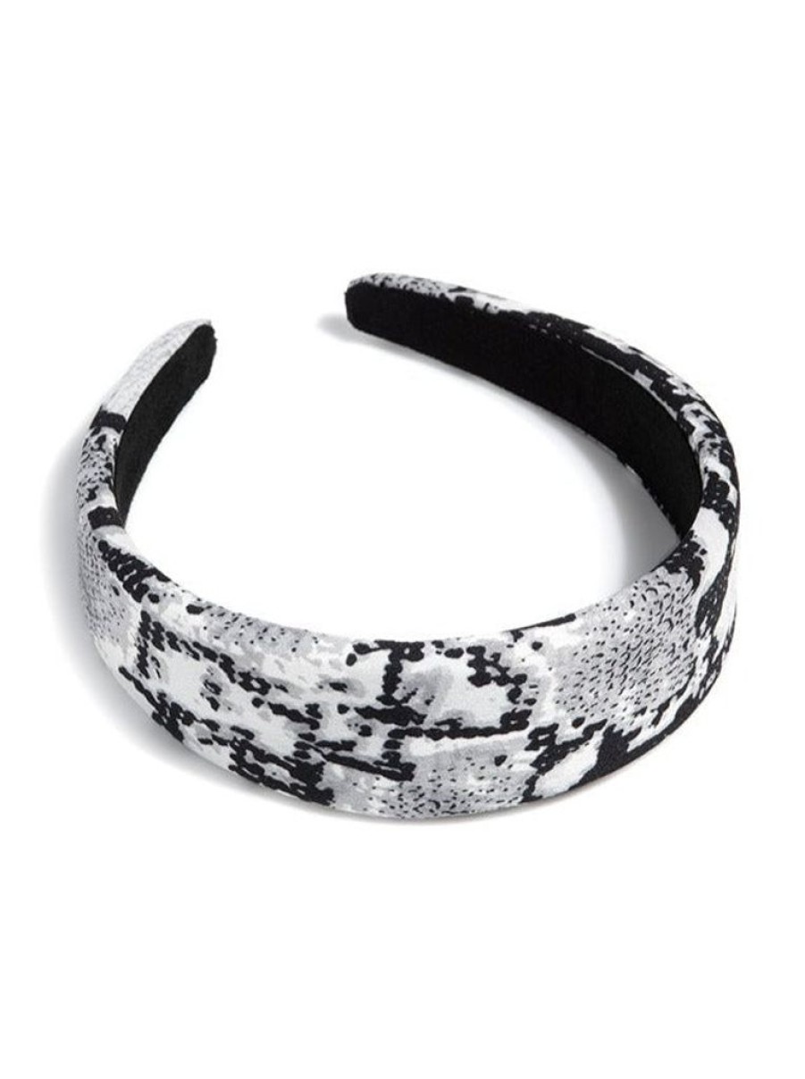 Shiraleah Snake Print Headband,Grey | Women Headbands