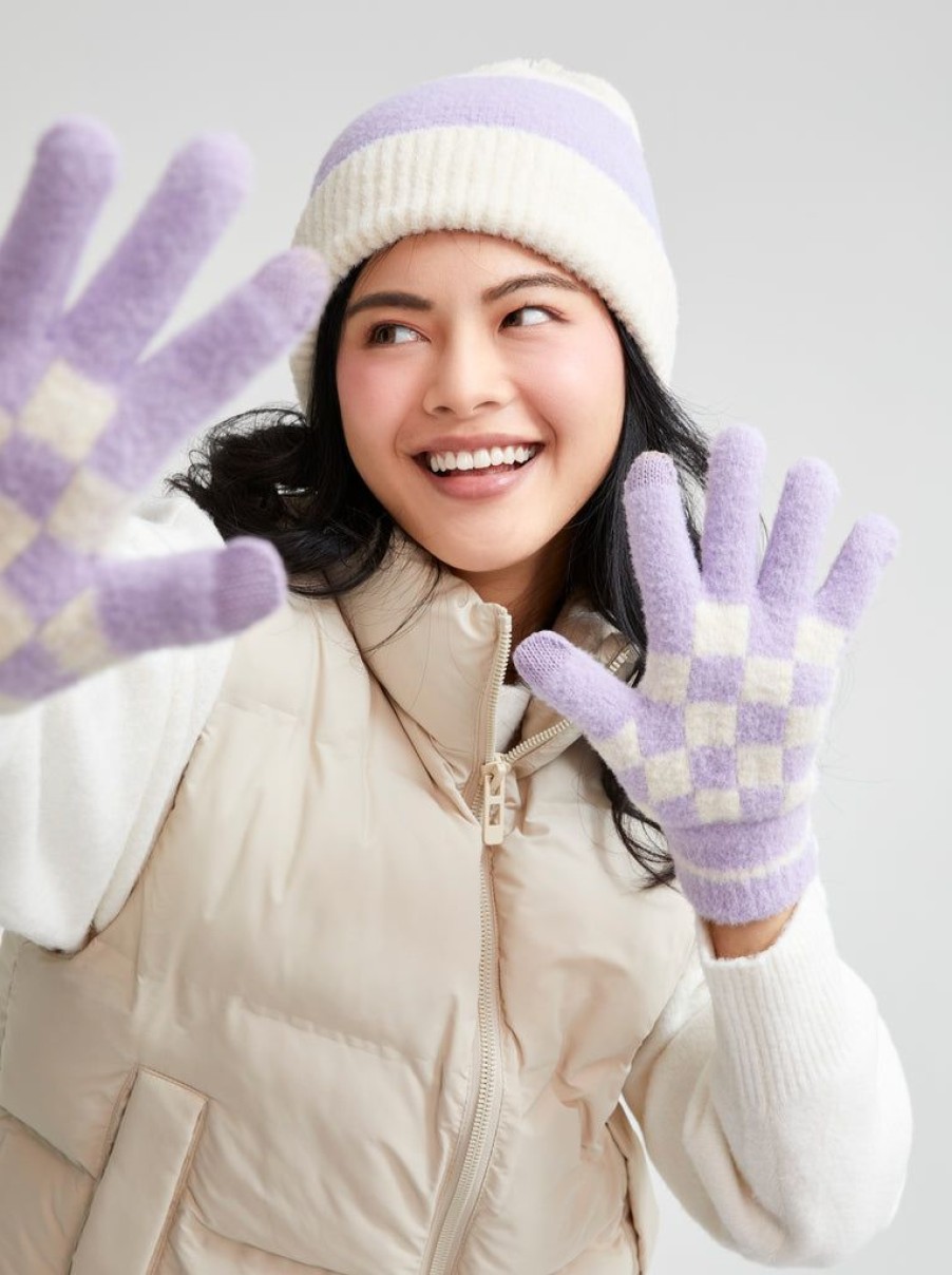 Shiraleah Shiraleah Tanner Touchscreen Gloves, Lilac | Women Gloves