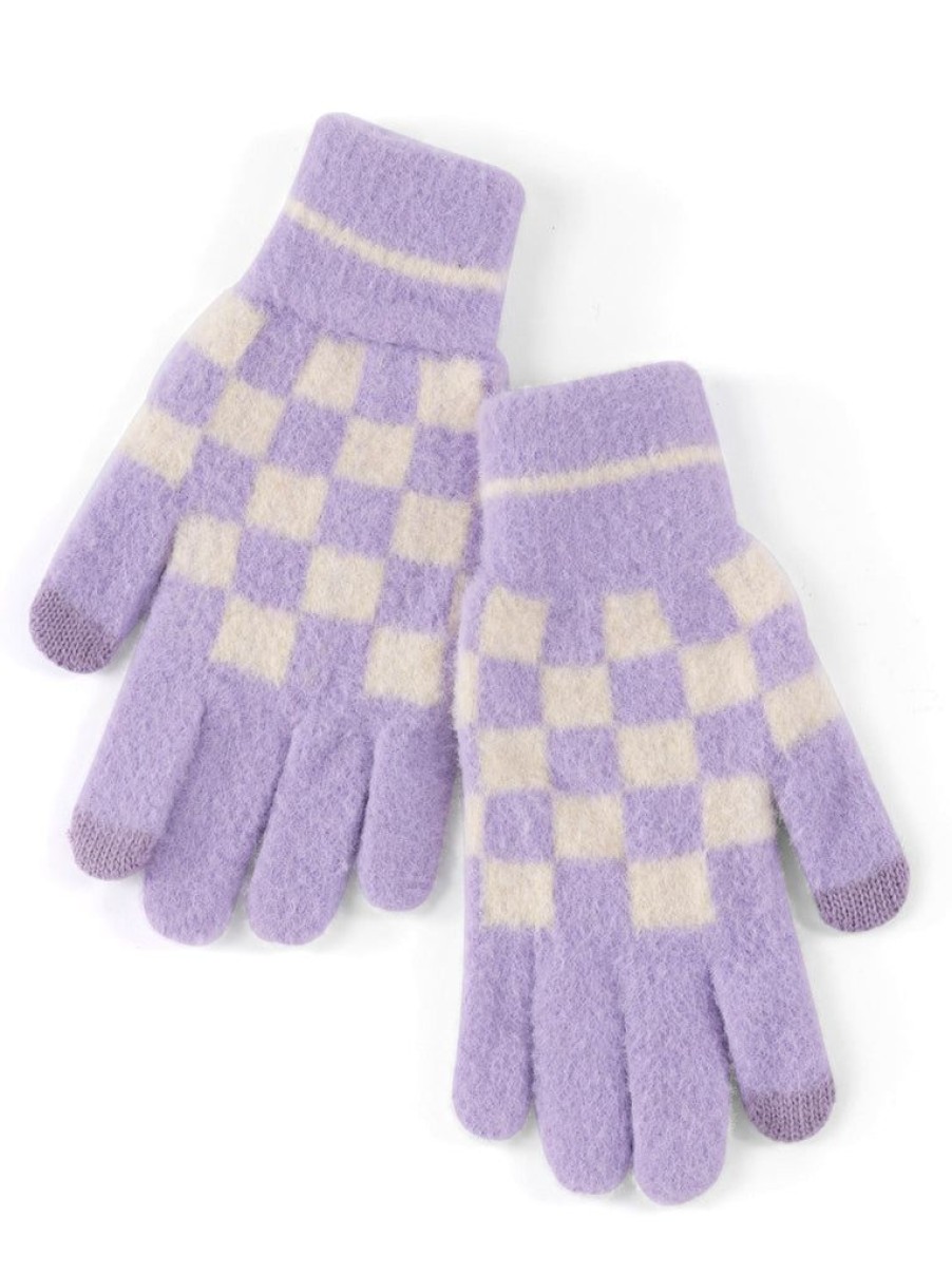 Shiraleah Shiraleah Tanner Touchscreen Gloves, Lilac | Women Gloves