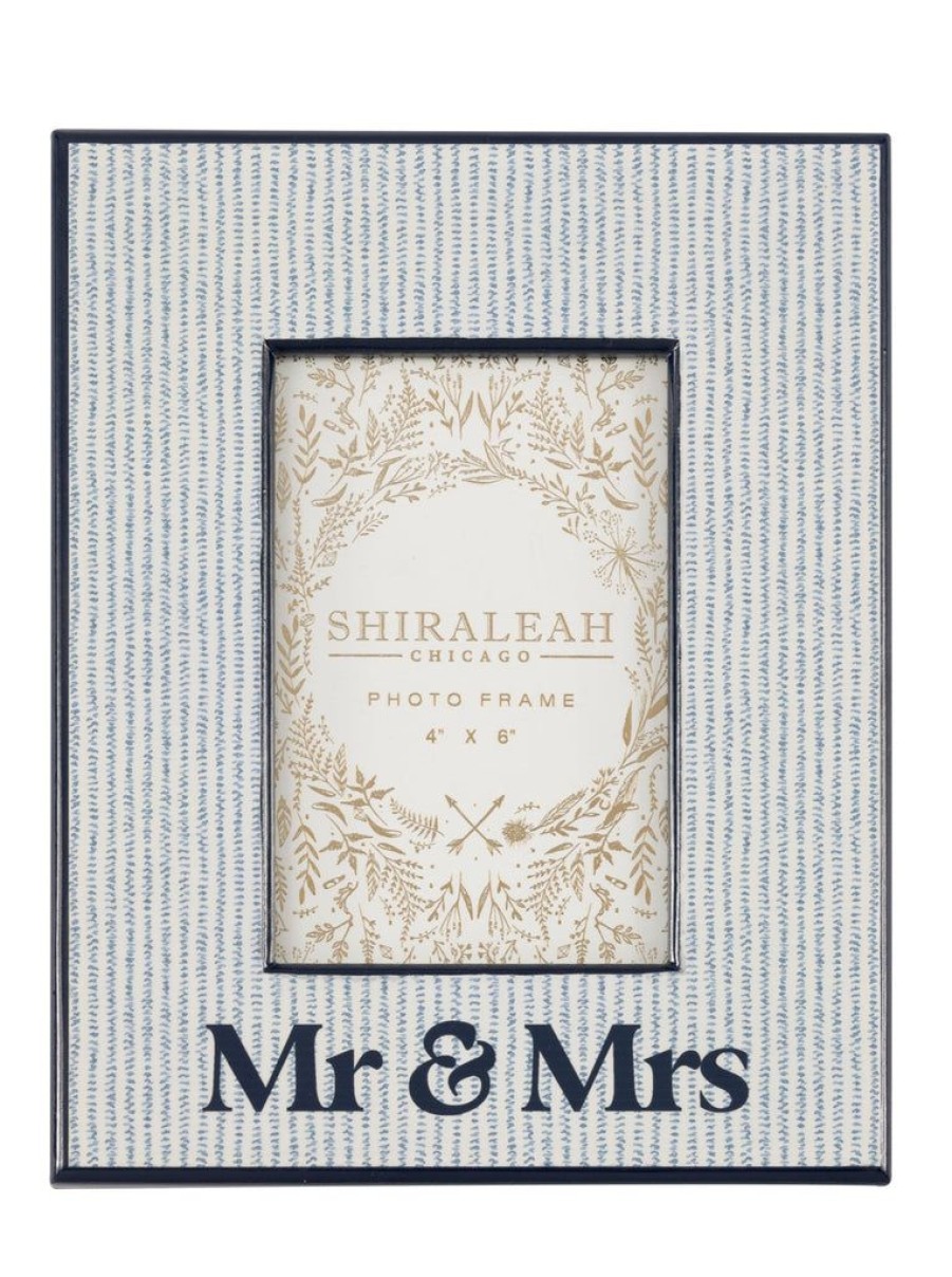 Shiraleah Shiraleah Eden Mr & Mrs 4 X 6 Picture Frame, Blue | Home