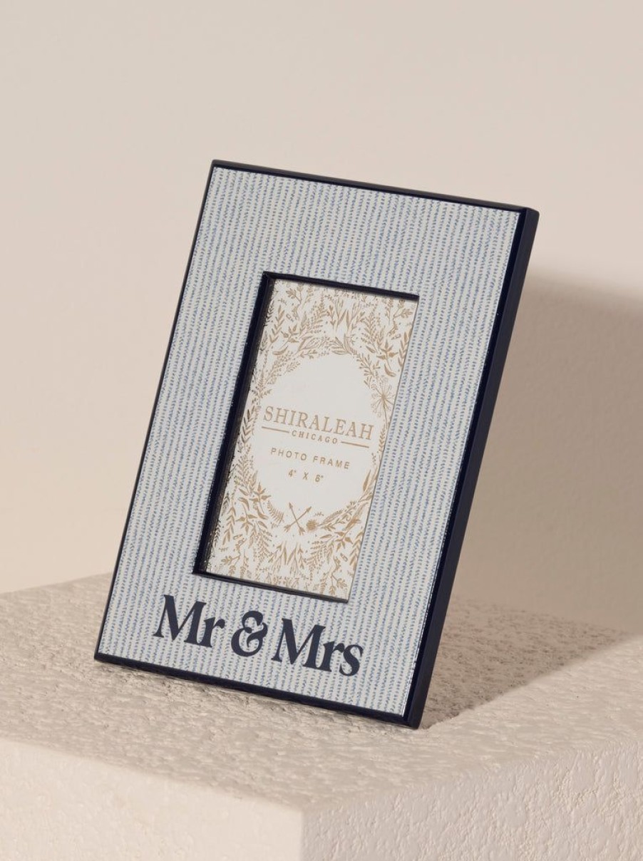 Shiraleah Shiraleah Eden Mr & Mrs 4 X 6 Picture Frame, Blue | Home