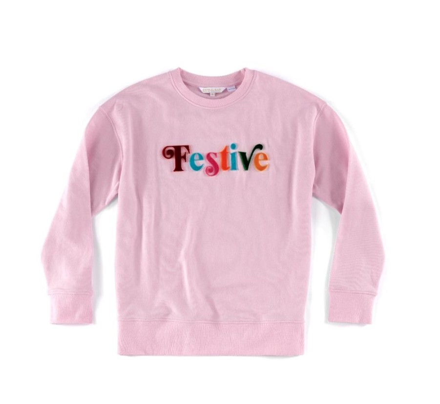 Shiraleah Shiraleah Festive Sweatshirt, Blush | Women Sweatshirts