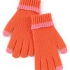 Shiraleah Shiraleah Joy Touchscreen Gloves, Orange | Women Gloves