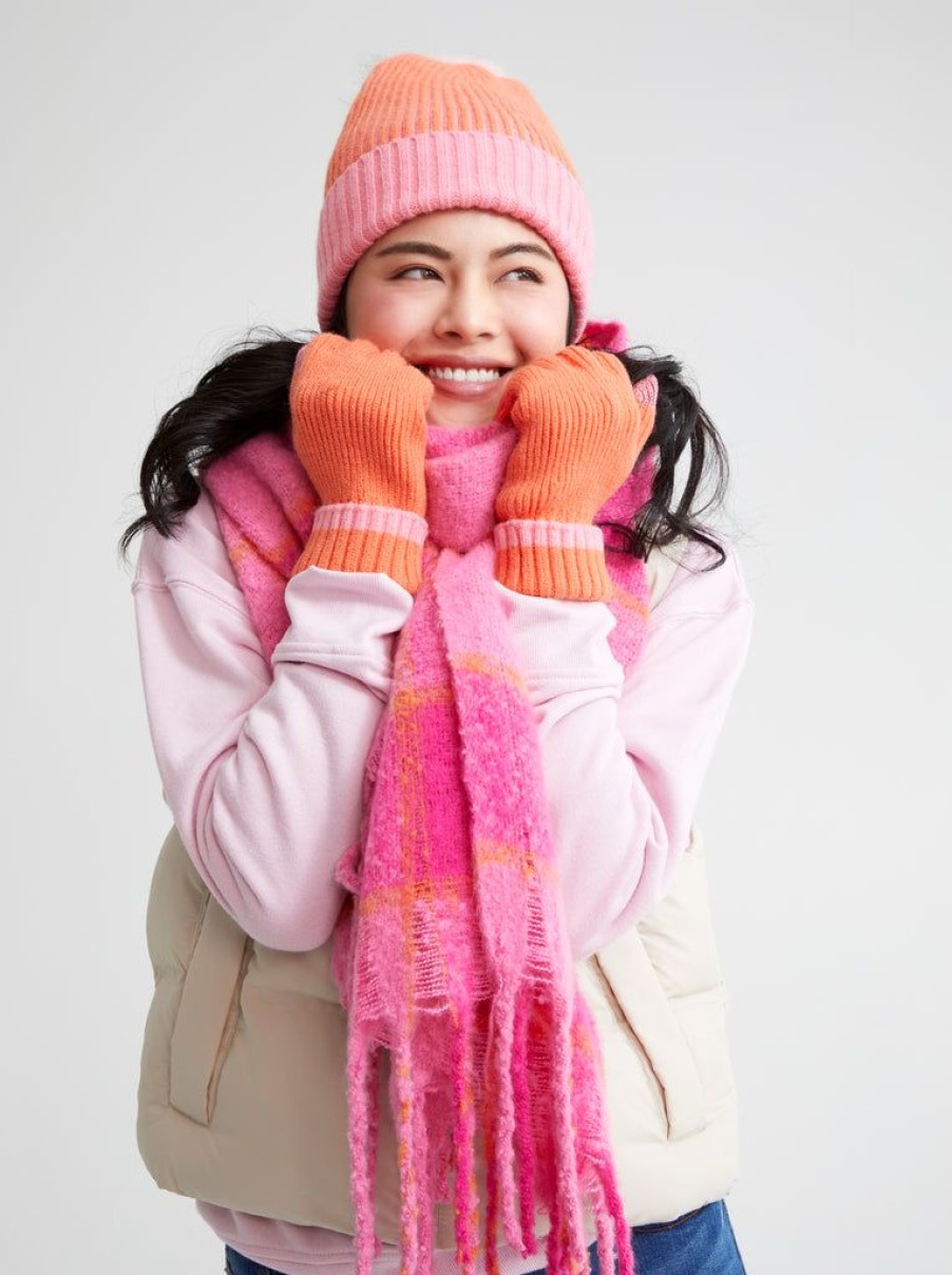 Shiraleah Shiraleah Joy Touchscreen Gloves, Orange | Women Gloves