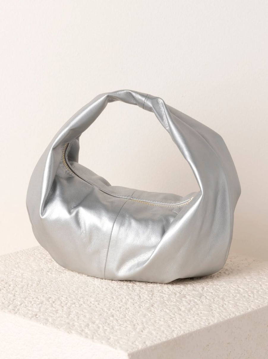 Shiraleah Shiraleah Milano Mini Hobo, Silver | Women Mini Bags