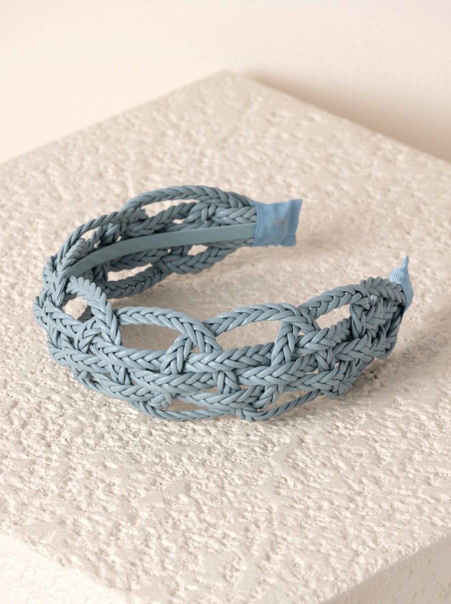 Shiraleah Shiraleah Basket Weave Headband, Sky | Women Headbands