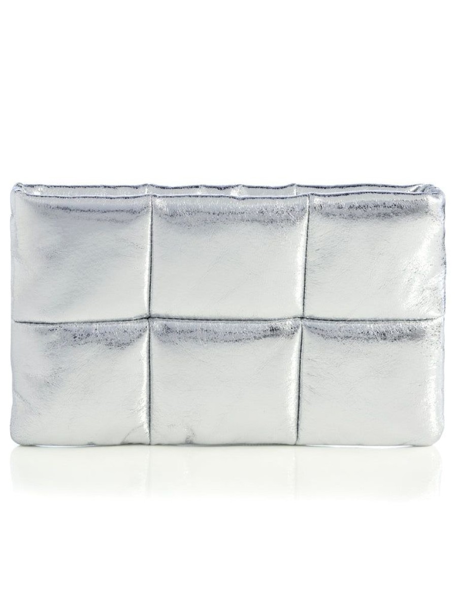 Shiraleah Shiraleah Skyler Zip Pouch, Silver | Women Zip Pouches