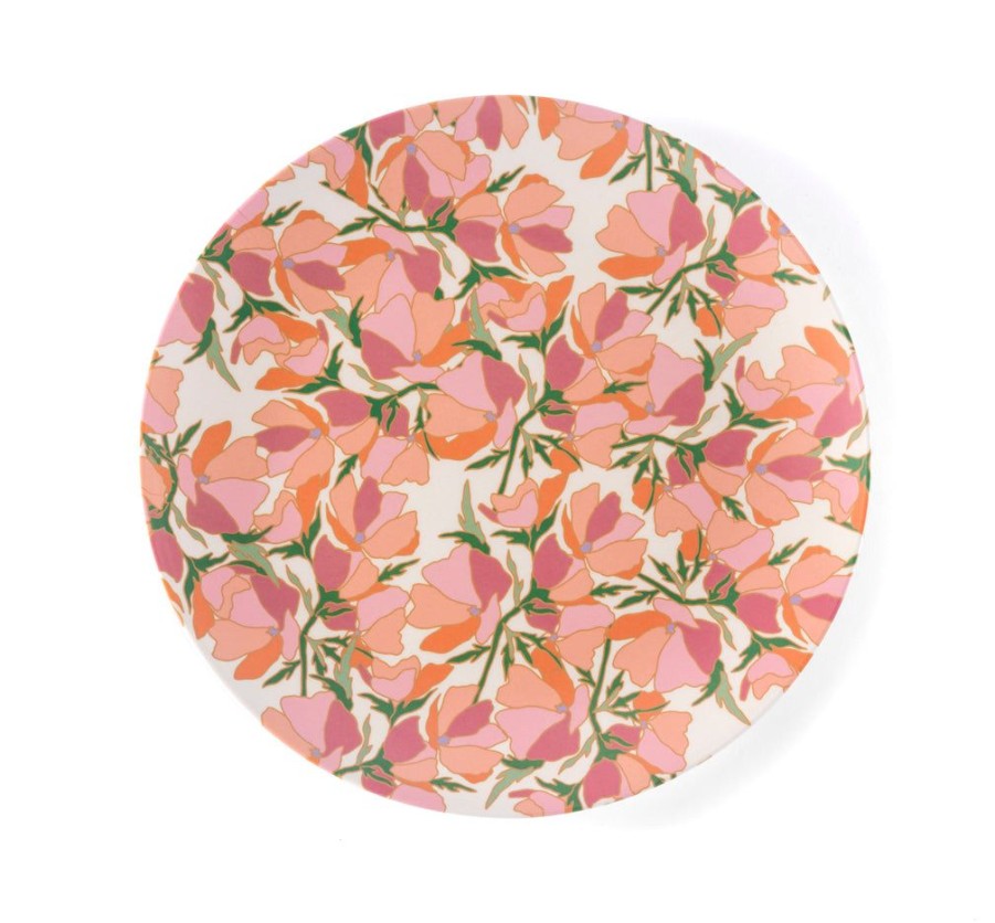 Shiraleah Shiraleah Primavera Set Of 4 Floral Print Dinner Plates, Multi | Home