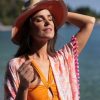 Shiraleah Shiraleah Ricci Hat, Orange | Women Beach Hats