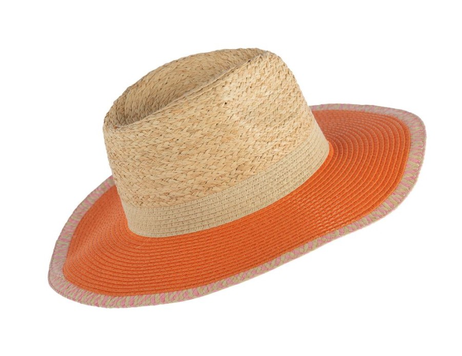 Shiraleah Shiraleah Ricci Hat, Orange | Women Beach Hats