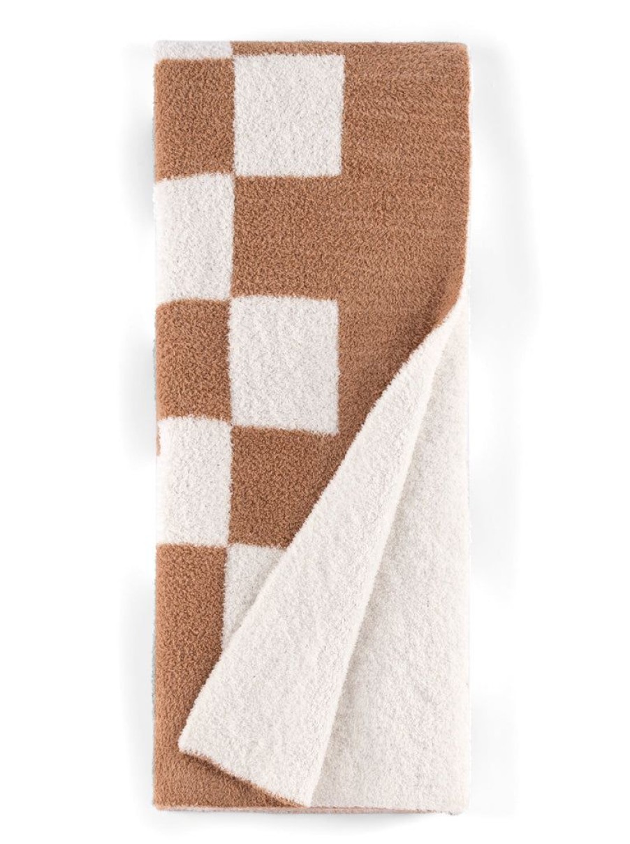 Shiraleah Shiraleah Tanner Reversible Throw, Tan | Home