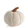 Shiraleah Shiraleah Small Sherpa Pumpkin Pillow, Ivory | Home