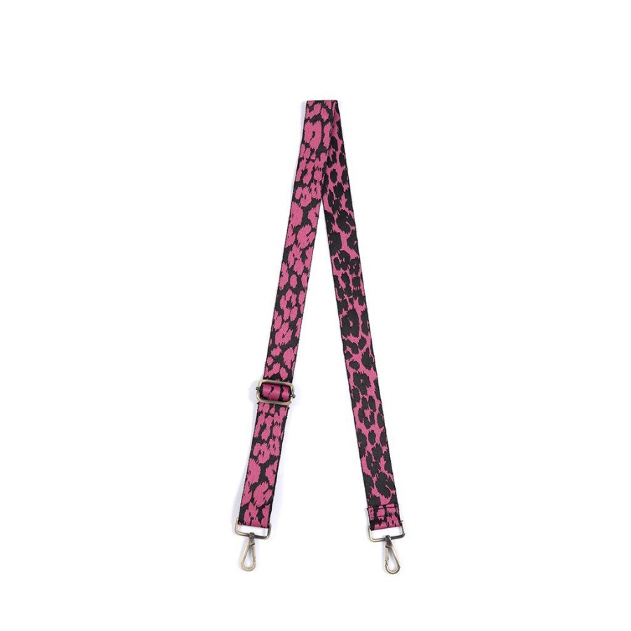 Shiraleah Leopard Guitar Strap, Pink | Women Cross-Bodies